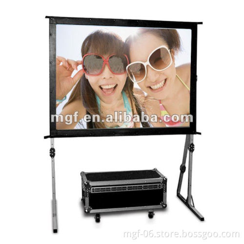 Fast Folding Projector Screen for Front and Rear projection